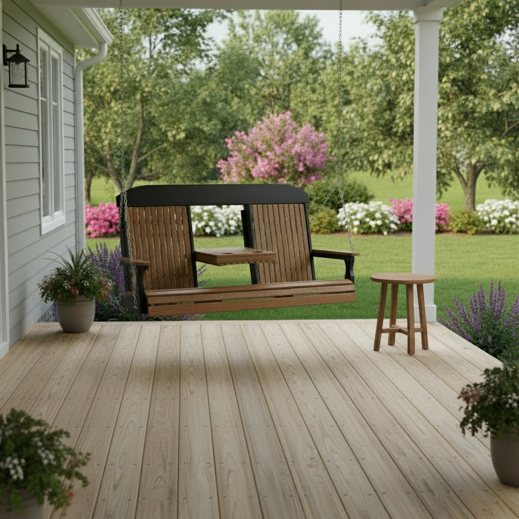 LuxCraft_Classic_Highback_Console_5_Foot_Poly_Porch_Swing_-_Classic_Porch_Swings