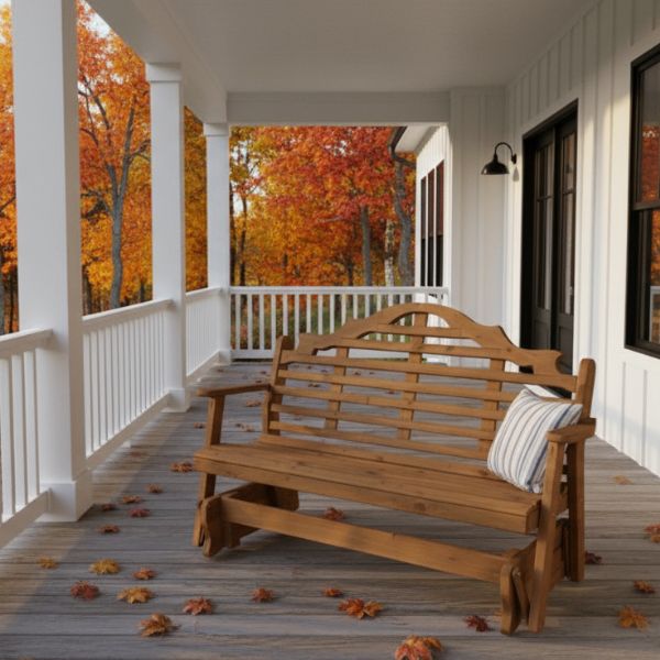 pine porch  glider