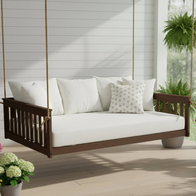 Full Mission Hanging Daybed - Easy Breezy Porch Swings