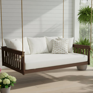 Full Mission Hanging Daybed - Easy Breezy Porch Swings