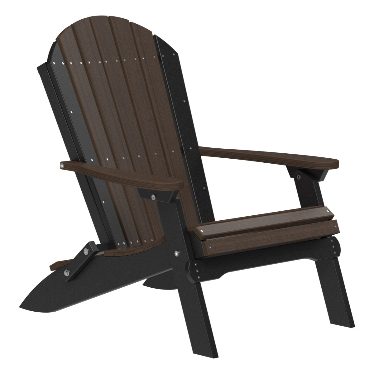 PFACBZWB-Poly-Folding-Adirondack-Chair-Brazilian-Walnut-Black