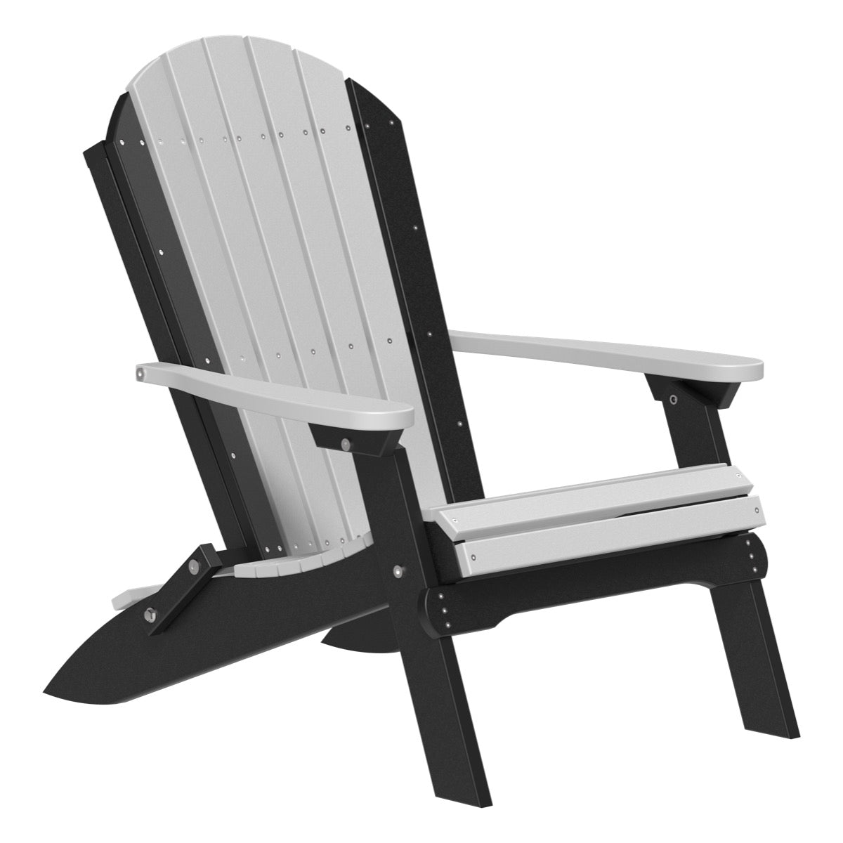 PFACDGB-Poly-Folding-Adirondack-Chair-Dove-Gray-Black