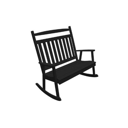 Poly Classic Porch Rocker - 5 ft Black