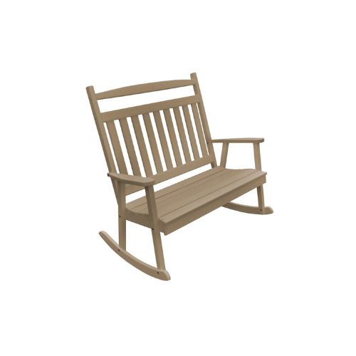Poly Classic Porch Rocker - 5 ft Weathered Wood