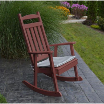 Poly Classic Porch Rocker - Cherry Wood