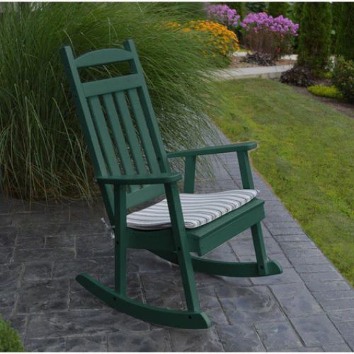 Poly Classic Porch Rocker - Turf Green