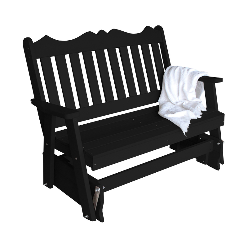 Poly Royal English Gliding Chair1 - Black