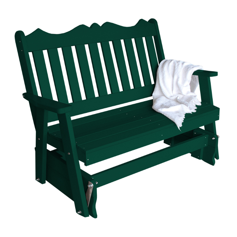 Poly Royal English Gliding Chair1 - Dark Green