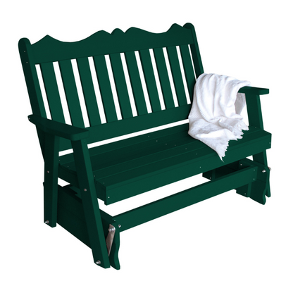 Poly Royal English Gliding Chair1 - Dark Green