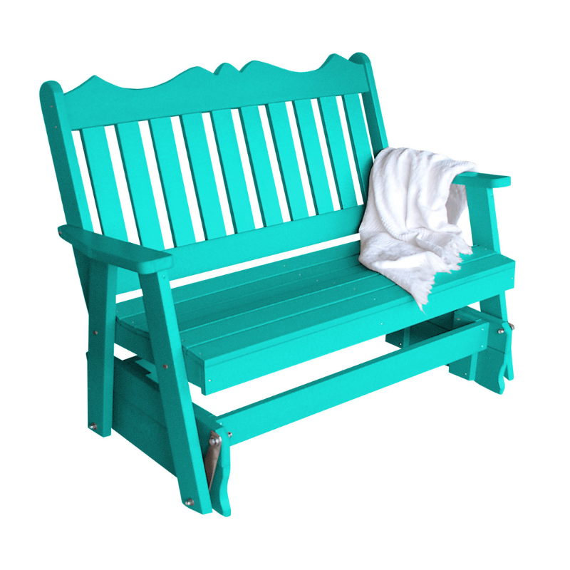 Poly Royal English Gliding Chair - Aqua