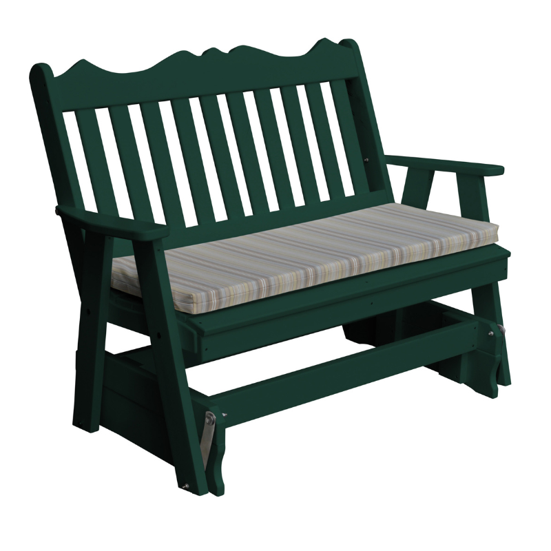 Poly Royal English Gliding Chair - Dark Green