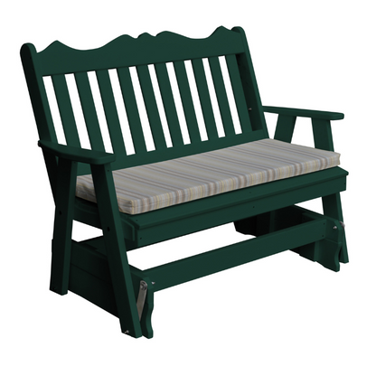 Poly Royal English Gliding Chair - Dark Green