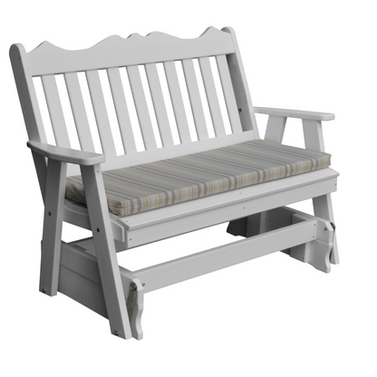 Poly Royal English Gliding Chair - White