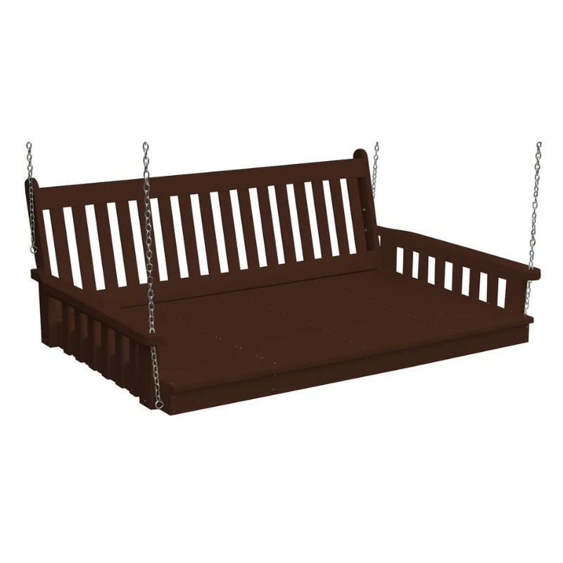 Poly Traditional English Swing Bed Coffee