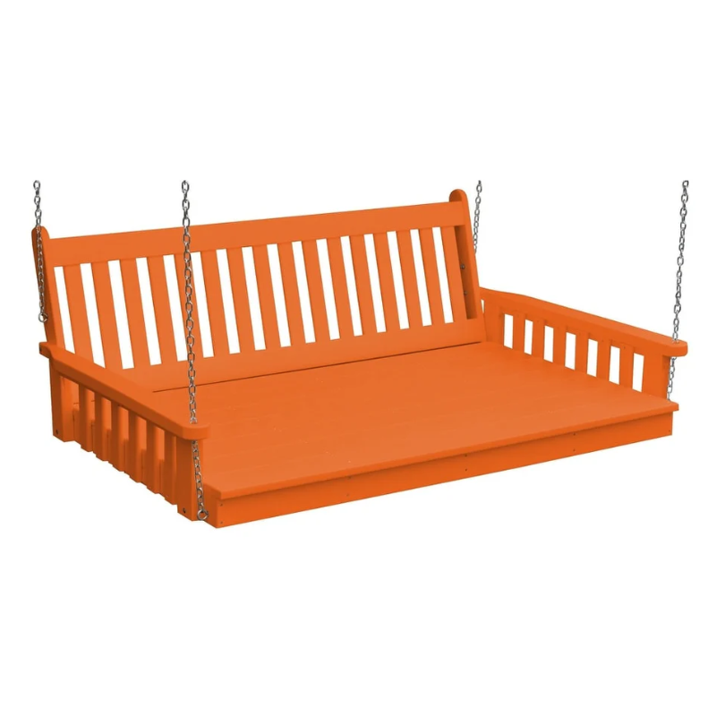 Poly Traditional English Swing Bed Orange