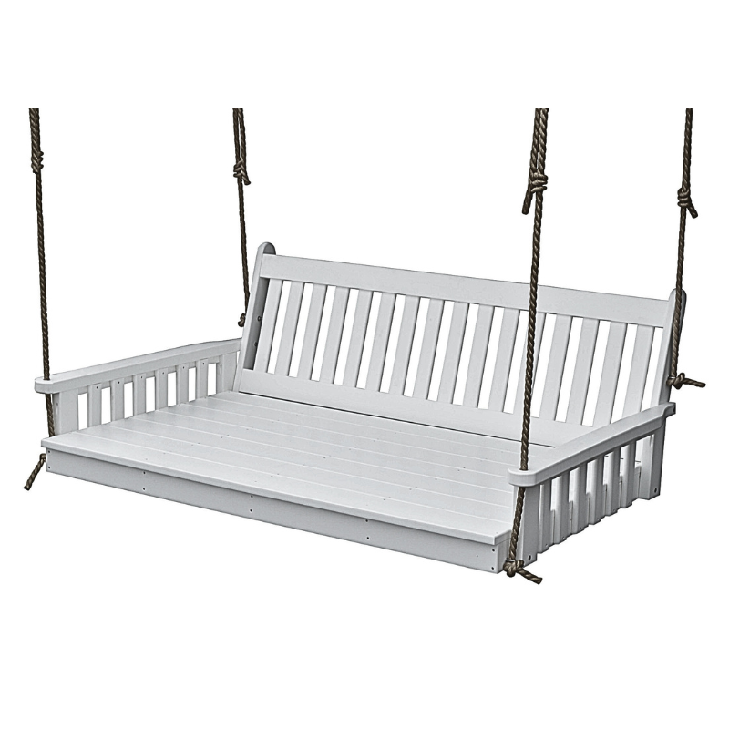 Poly Traditional English Swing Bed White
