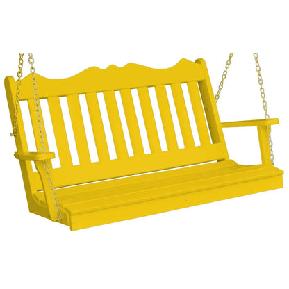 Royal English Poly Porch Swing - Lemon Yellow