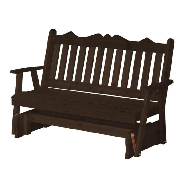 Royal English Red Cedar Porch Glider - Dark Walnut