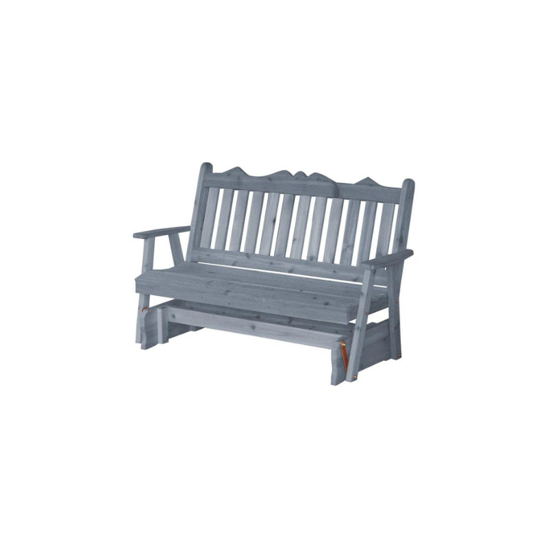 Royal English Red Cedar Porch Glider - Gray Stain