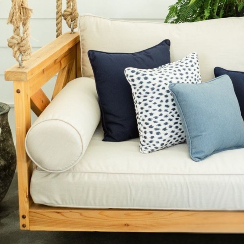 Summer Sell-Off Sunbrella Swing Bed Mattress & Cushion Set