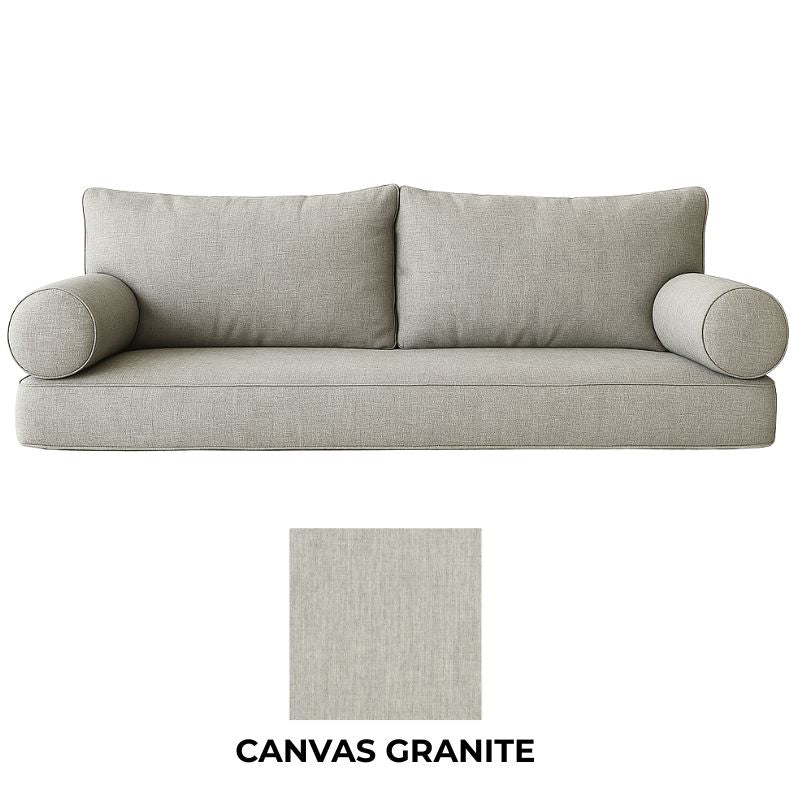 Sunbrella "Customized for You" Swing Bed Mattress & Cushion Set - Canvas Granite