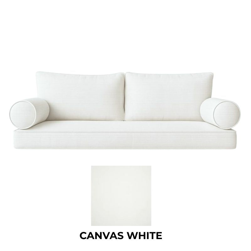 Sunbrella "Customized for You" Swing Bed Mattress & Cushion Set - Canvas White