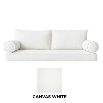 Sunbrella "Customized for You" Swing Bed Mattress & Cushion Set - Canvas White