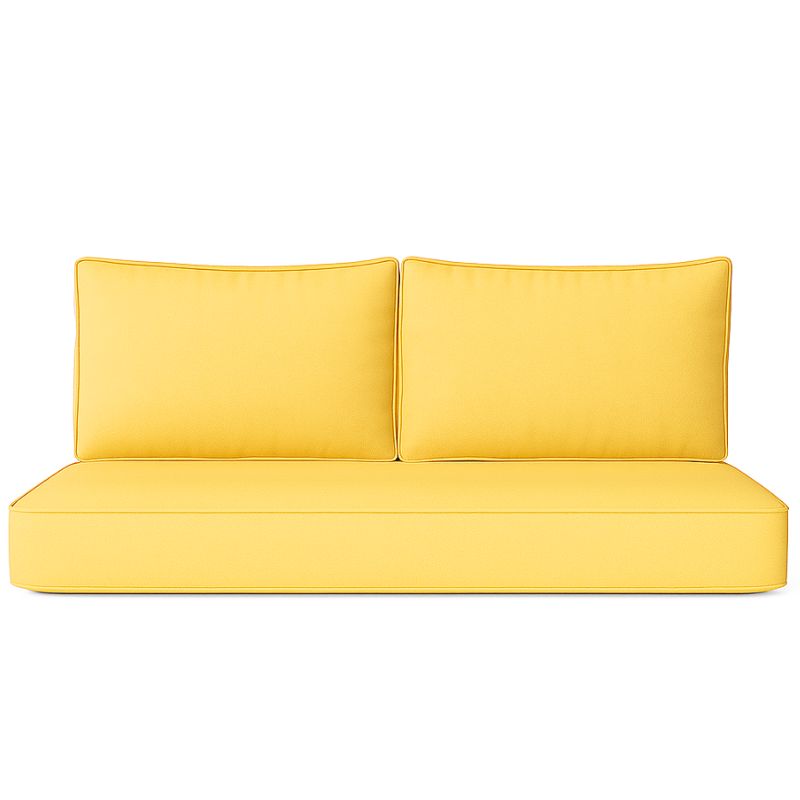 Sunbrella Loveseat Cushion Set - Canvas_Buttercup