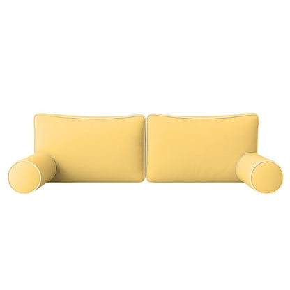 Sunbrella Swing Bed Back Cushion and Bolster Set - One Long Back Cushion  -Canvas Buttercup