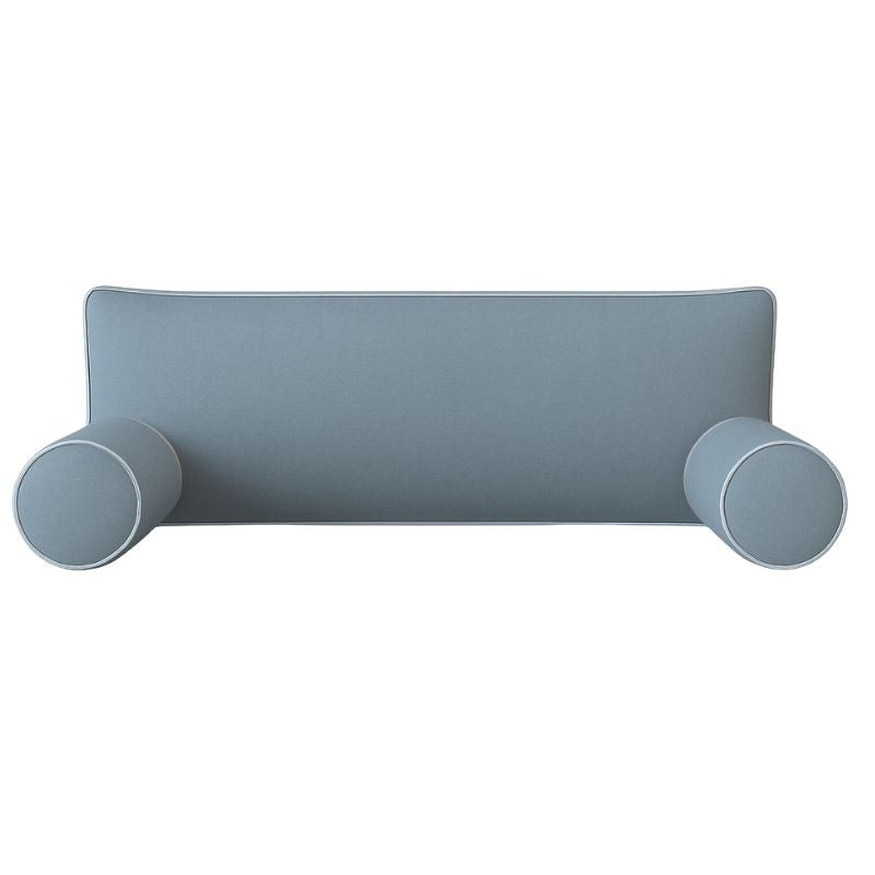 Sunbrella Swing Bed Back Cushion and Bolster Set - One Long Back Cushion - Spectrum Denim