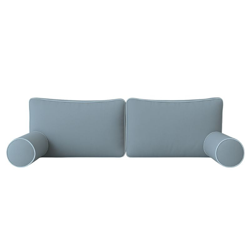 Sunbrella Swing Bed Back Cushion and Bolster Set - Two Back Cushion - Spectrum Denim
