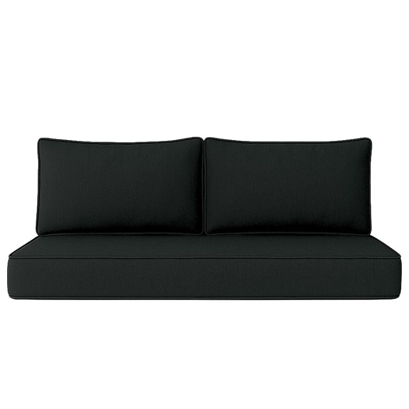 Sunbrella Swing Bed Mattress and Back Cushions - Canvas_Black