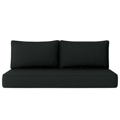 Sunbrella Swing Bed Mattress and Back Cushions - Canvas_Black