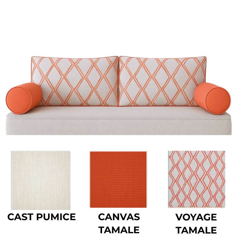 Sunbrella set with Canvas Tamale and Voyage Tamale 