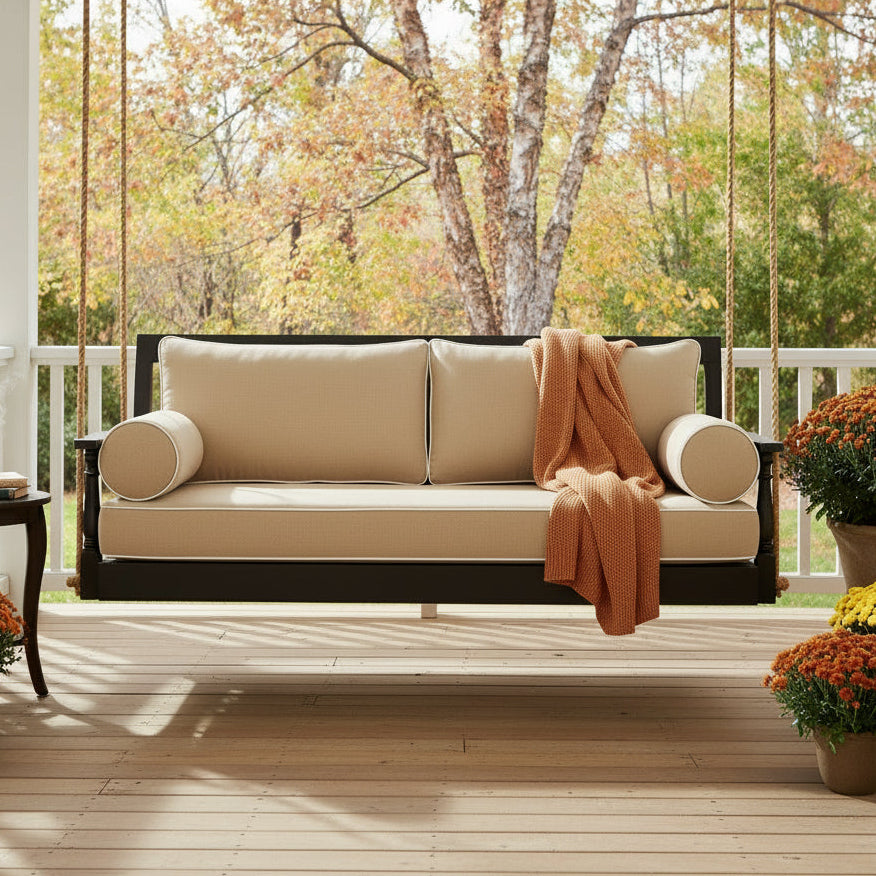 swing bed cushion set sunbrella