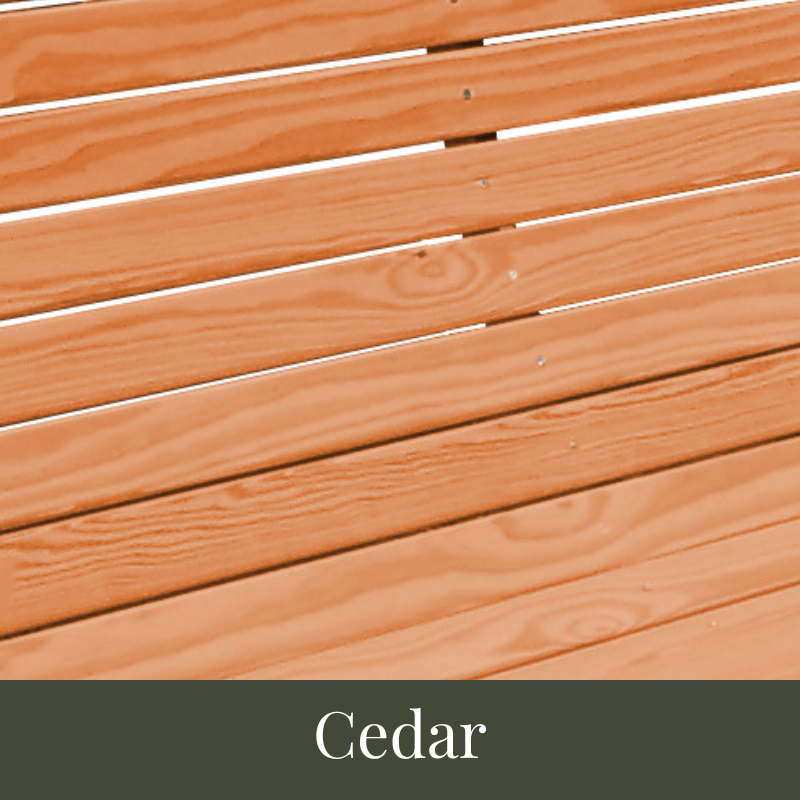 The Ashby Porch Swing - Cedar