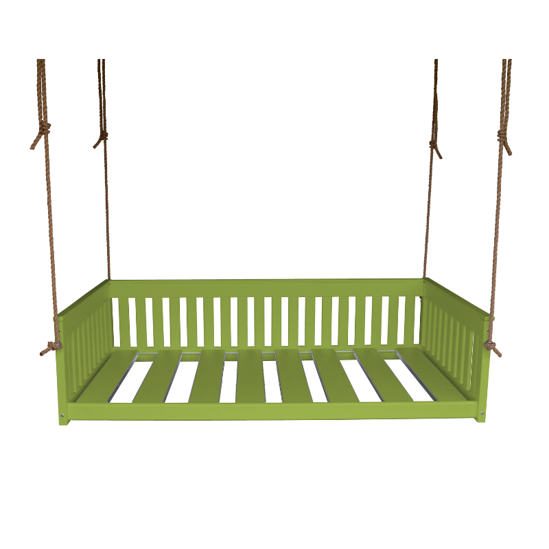 Twin Mission Hanging Daybed1 - Lime Green Paint