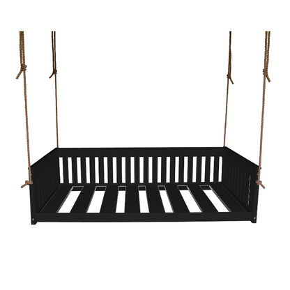 Twin Mission Hanging Daybed - Black Paint
