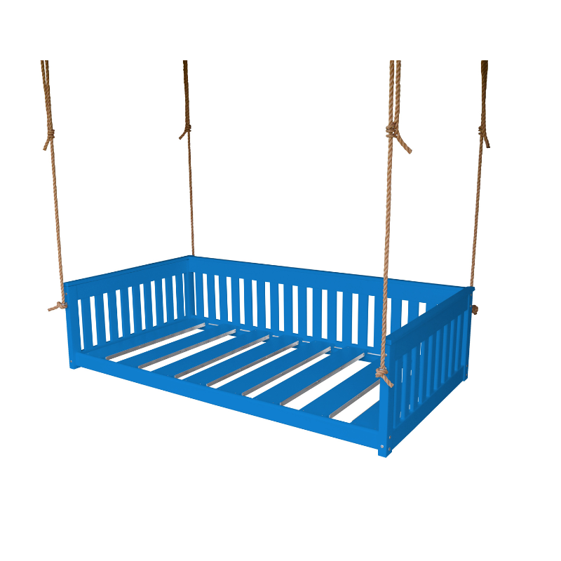 Twin Mission Hanging Daybed - Blue Paint
