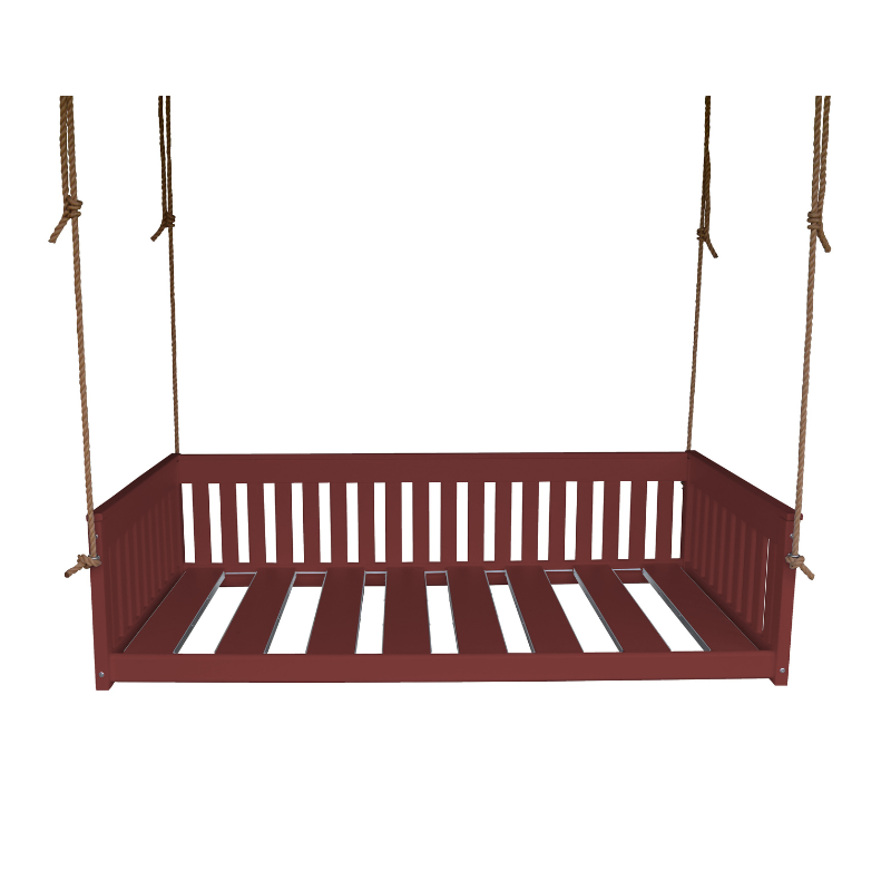 Twin Mission Hanging Daybed - Burgundy Stain