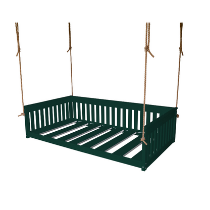 Twin Mission Hanging Daybed - Dark Green Paint