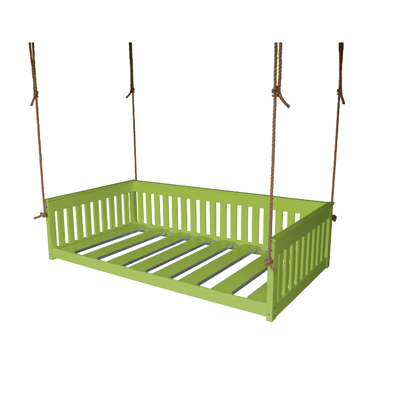 Twin Mission Hanging Daybed - Lime Green Paint