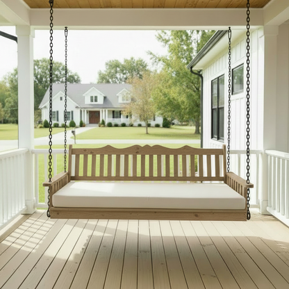 Twin Royal English Pine Swing Bed - Easy Breezy Porch Swings