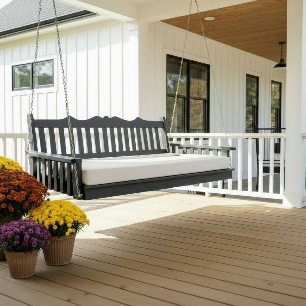 Twin Royal English Pine Swing Bed - Easy Breezy Porch Swings