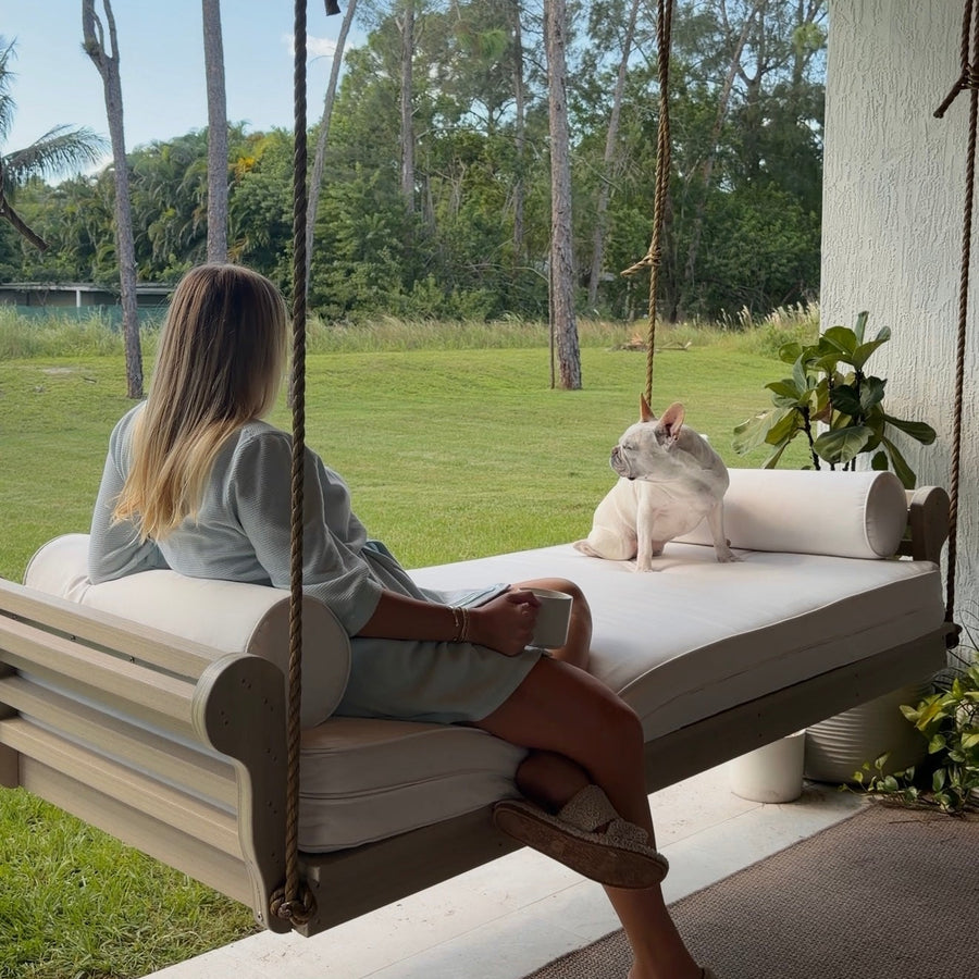 Newberry Poly Swing Bed (cushions included)