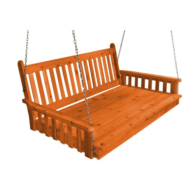 Winslow Cedar Swing Bed - Redwood