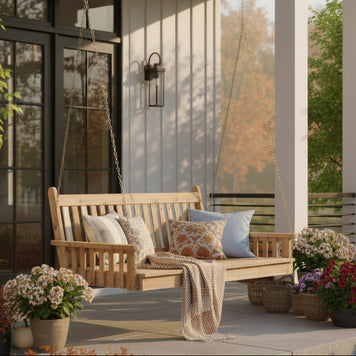 Winslow Cedar Swing Bed - Unfinished