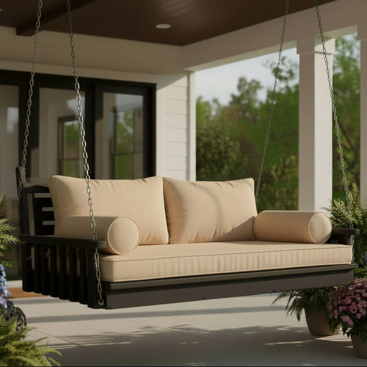 PorchCraft Winslow Pine Swing Bed - Easy Breezy Porch Swings