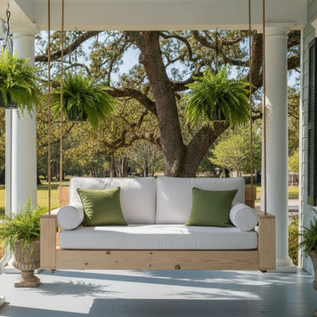 pine porch swing bed 