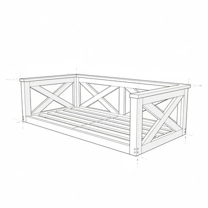 Cooper River Swing Bed - Easy Breezy Porch Swings